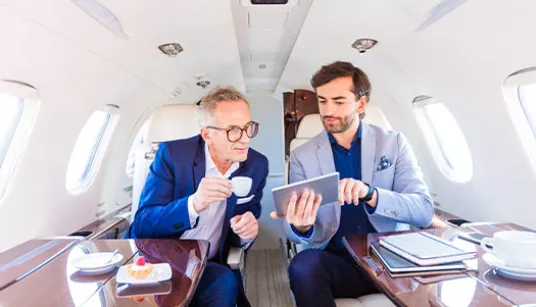Konkurence business class: private jet na vzestupu