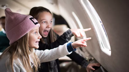 Létání s malými dětmi v private jet