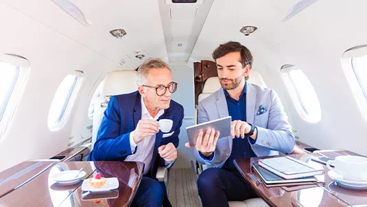 Konkurence business class: private jet na vzestupu