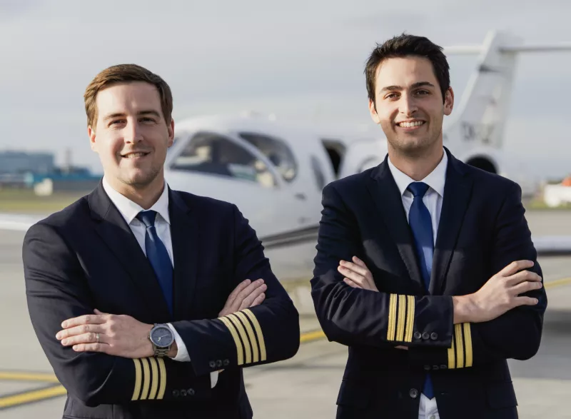 Business aviation pilot crew